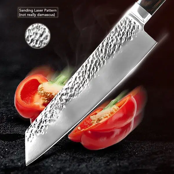 Kitchen Knife 8 inch Professional Japanese Chef Knives 7CR17 440C High Carbon Stainless Steel Meat Cleaver 2